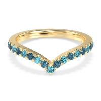Chevron Half Eternity Lavana Band