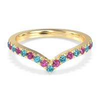 Chevron Half Eternity Lavana Band