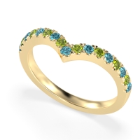 Chevron Half Eternity Lavana Band