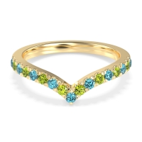 Chevron Half Eternity Lavana Band