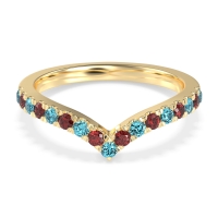 Chevron Half Eternity Lavana Band