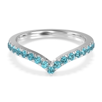 Chevron Half Eternity Lavana Band
