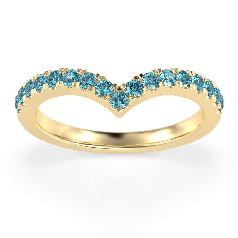 Chevron Half Eternity Lavana Band