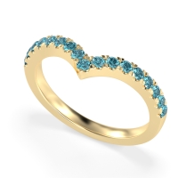 Chevron Half Eternity Lavana Band