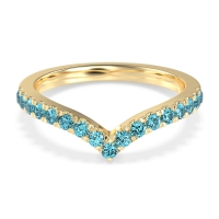 Chevron Half Eternity Lavana Band