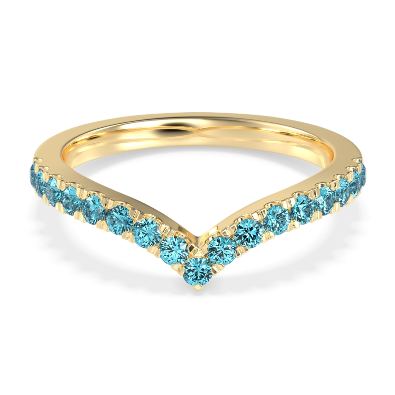 Chevron Half Eternity Lavana Band