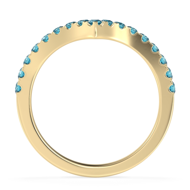 Chevron Half Eternity Lavana Band