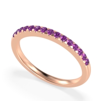 Half Eternity Pave Classic Agava Band