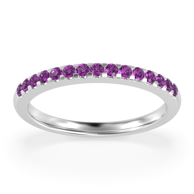 Half Eternity Pave Classic Agava Band