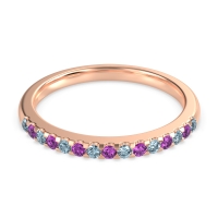 Half Eternity Pave Classic Agava Band
