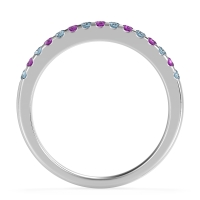 Half Eternity Pave Classic Agava Band