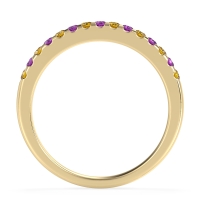 Half Eternity Pave Classic Agava Band
