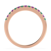 Half Eternity Pave Classic Agava Band