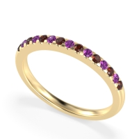 Half Eternity Pave Classic Agava Band