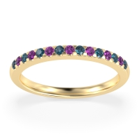 Half Eternity Pave Classic Agava Band