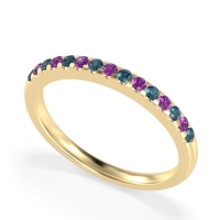 Half Eternity Pave Classic Agava Band