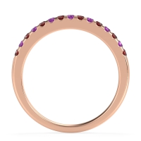 Half Eternity Pave Classic Agava Band