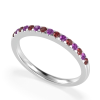 Half Eternity Pave Classic Agava Band