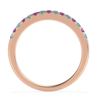 Half Eternity Pave Classic Agava Band