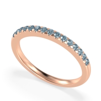 Half Eternity Pave Classic Agava Band