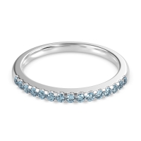 Half Eternity Pave Classic Agava Band