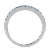 Half Eternity Pave Classic Agava Band