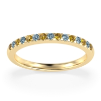 Half Eternity Pave Classic Agava Band