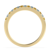 Half Eternity Pave Classic Agava Band