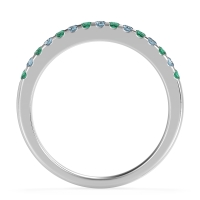 Half Eternity Pave Classic Agava Band