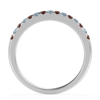 Half Eternity Pave Classic Agava Band