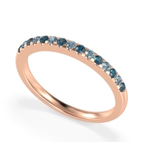 Half Eternity Pave Classic Agava Band