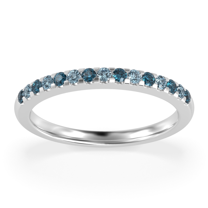 Half Eternity Pave Classic Agava Band