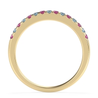 Half Eternity Pave Classic Agava Band