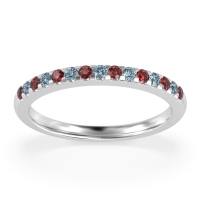 Half Eternity Pave Classic Agava Band