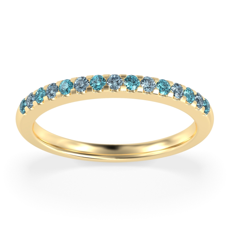 Half Eternity Pave Classic Agava Band