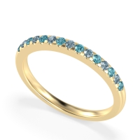 Half Eternity Pave Classic Agava Band