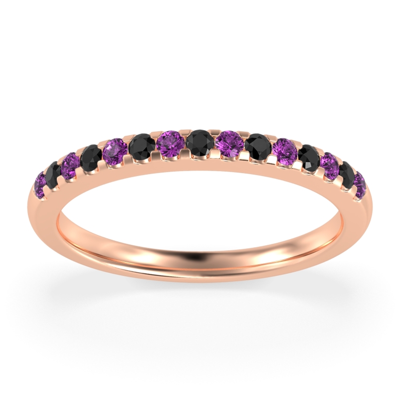 Half Eternity Pave Classic Agava Band