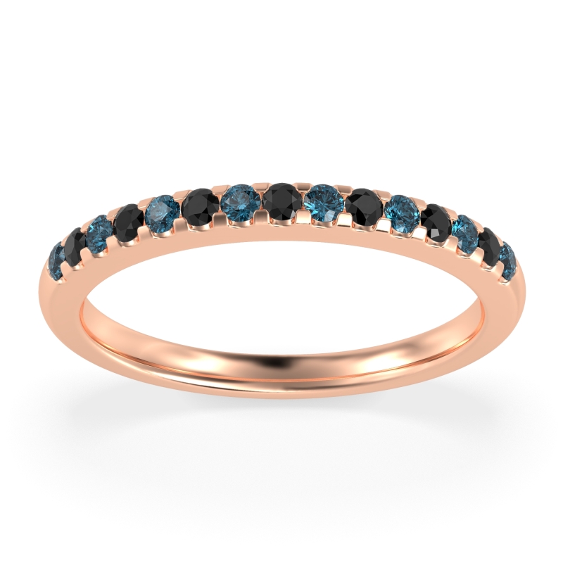 Half Eternity Pave Classic Agava Band