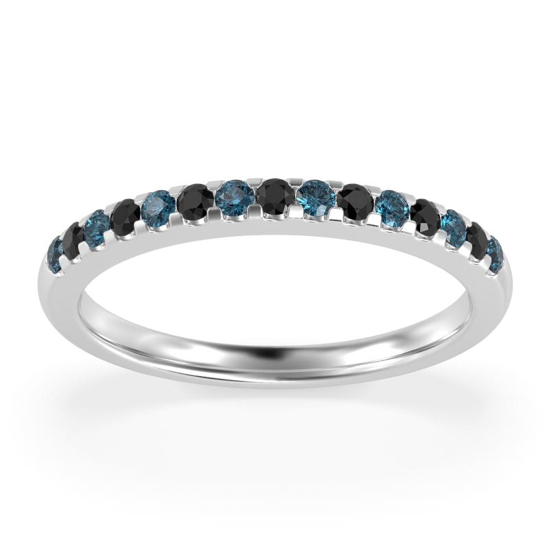 Half Eternity Pave Classic Agava Band