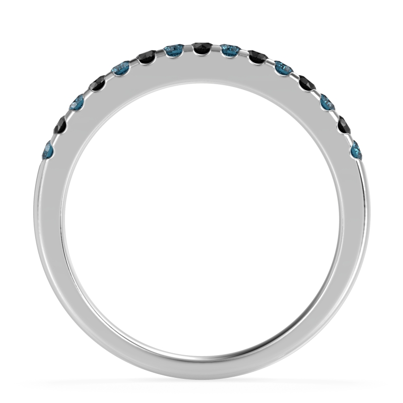 Half Eternity Pave Classic Agava Band