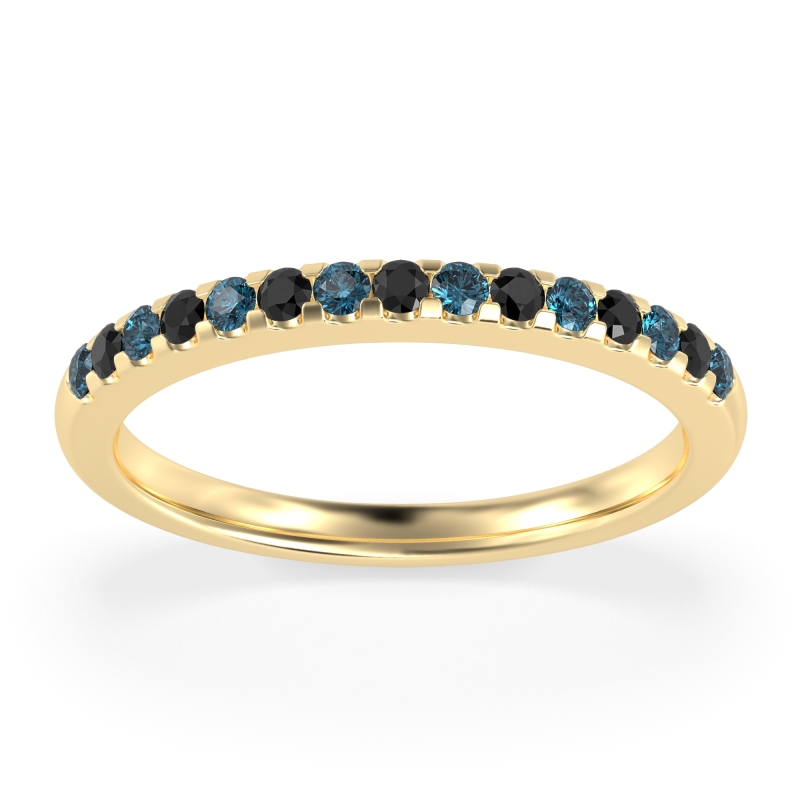 Half Eternity Pave Classic Agava Band