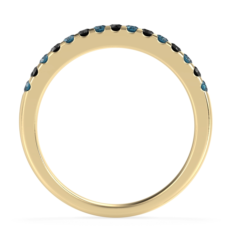 Half Eternity Pave Classic Agava Band