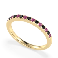 Half Eternity Pave Classic Agava Band