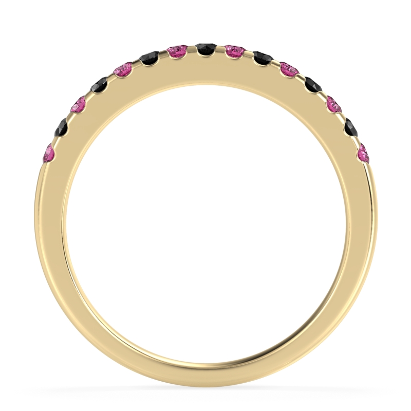 Half Eternity Pave Classic Agava Band