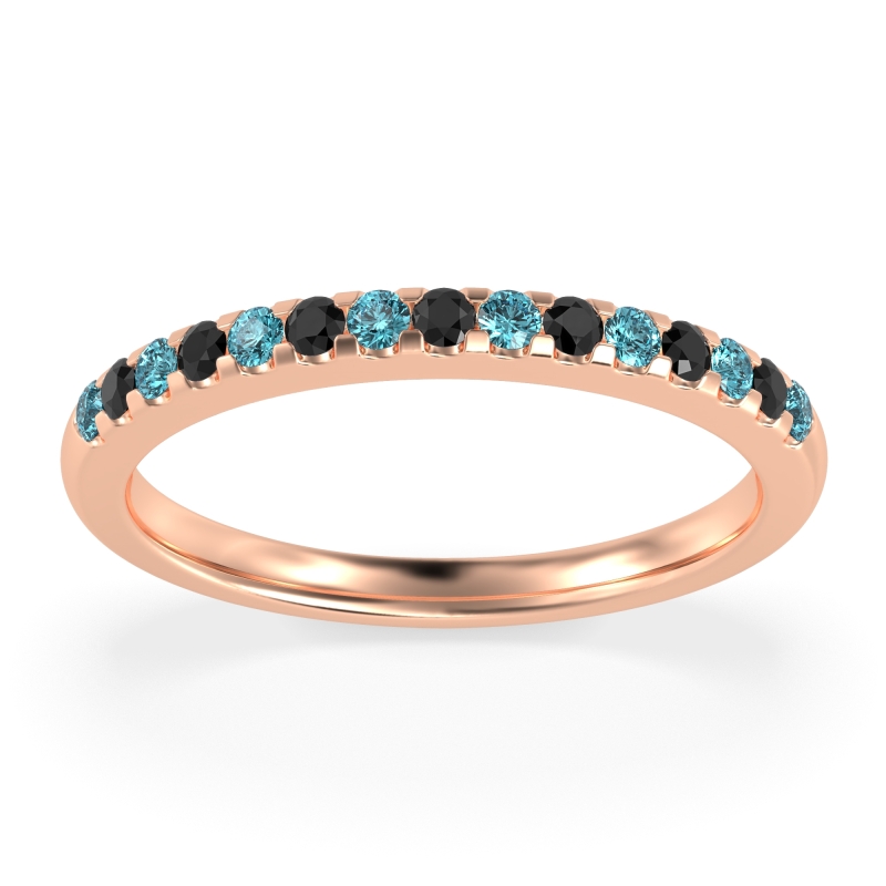 Half Eternity Pave Classic Agava Band