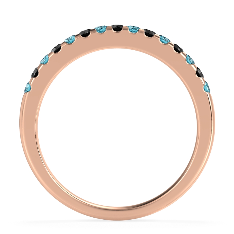 Half Eternity Pave Classic Agava Band