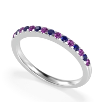 Half Eternity Pave Classic Agava Band