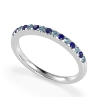 Half Eternity Pave Classic Agava Band