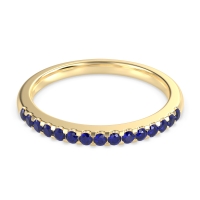 Half Eternity Pave Classic Agava Band