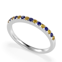 Half Eternity Pave Classic Agava Band